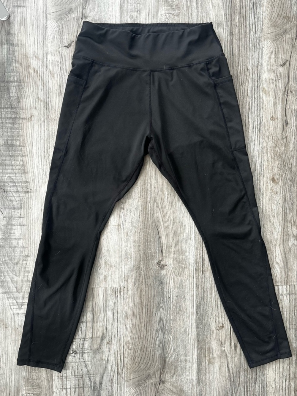 Womens' Black High-Waist Active Leggings